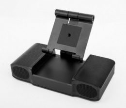 Bluetooth foldalble phone stand dual usb wireless speaker powerbank